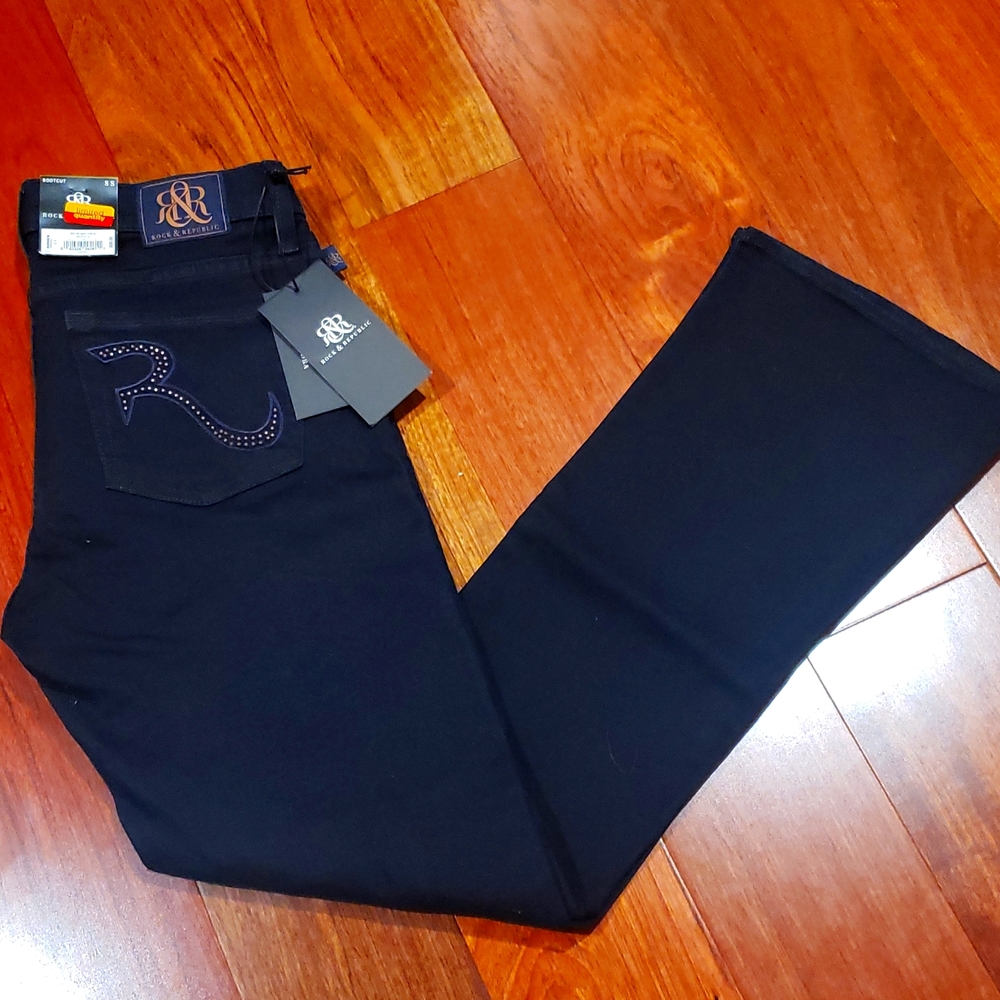 Rock & Republic Kasandra Bootcut Iron Mayden jeans size 8S